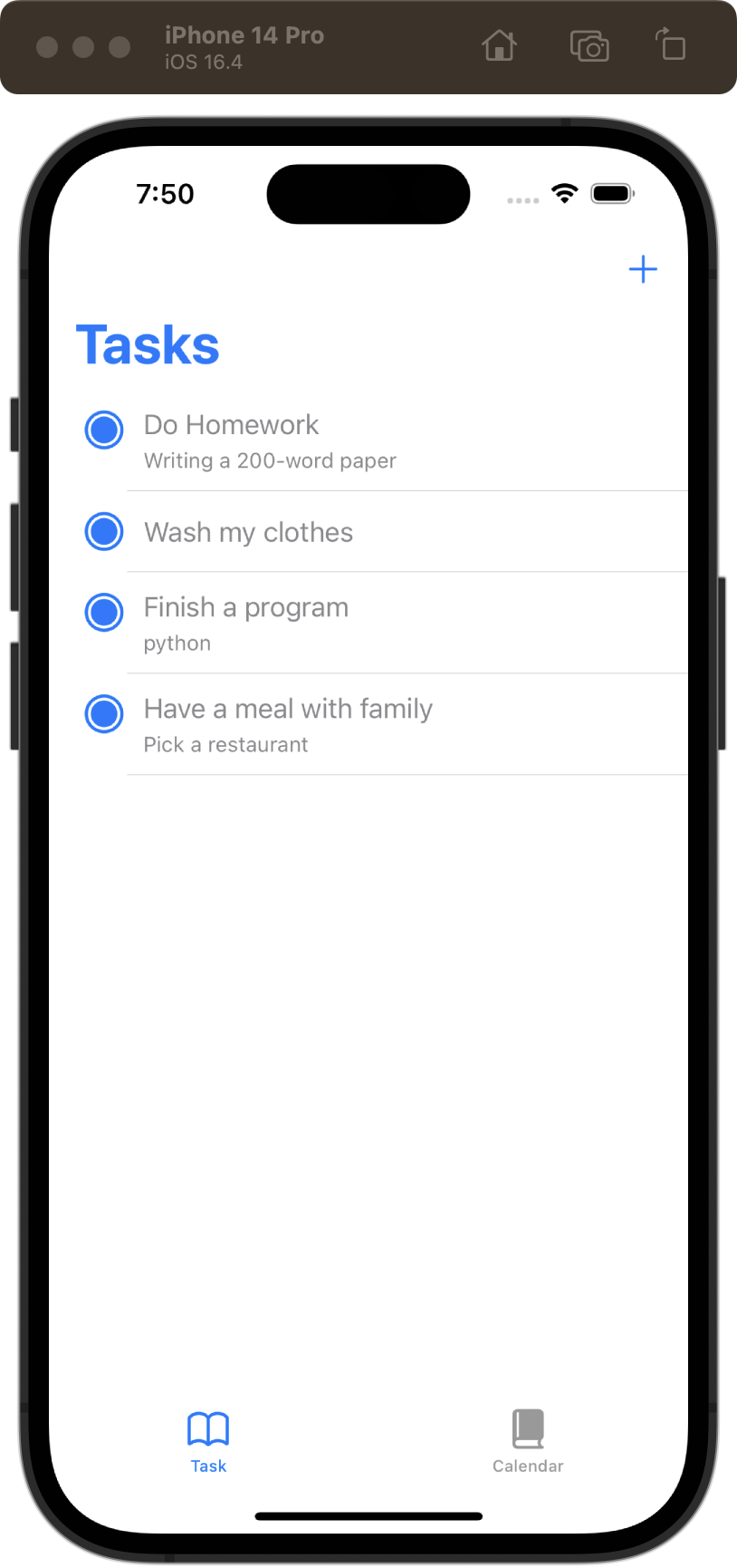 Task APP